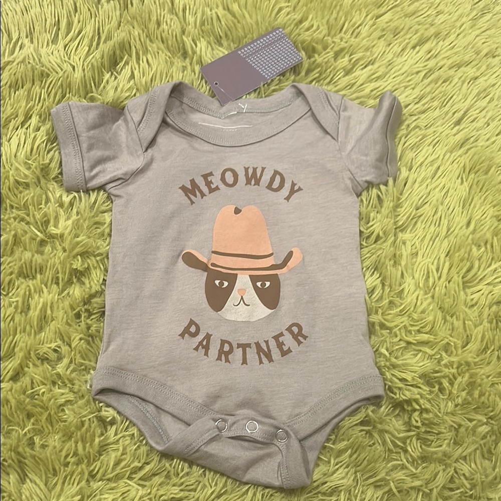 Kahki  Meowdy Partner Bodysuit